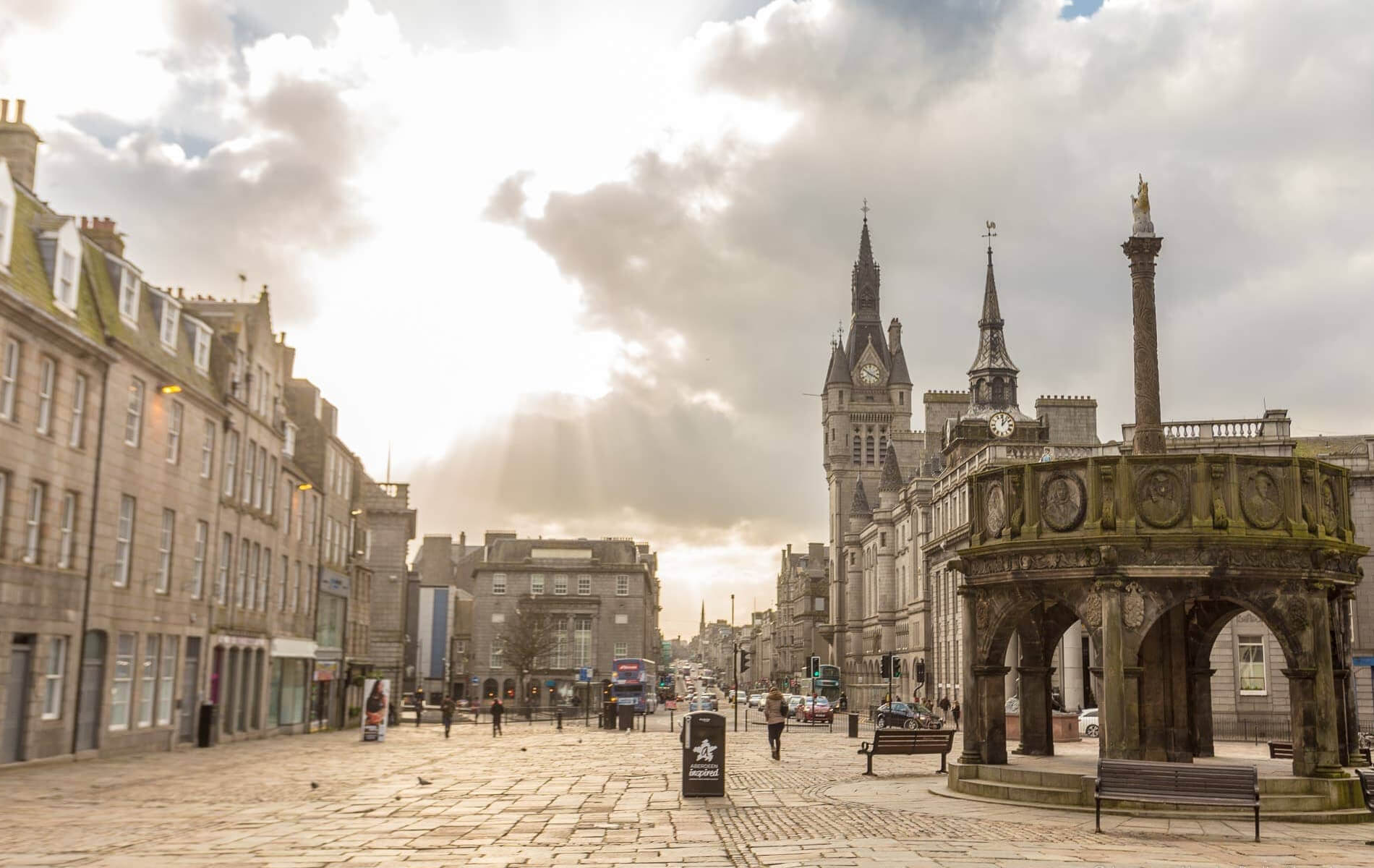 Aberdeen city skyline