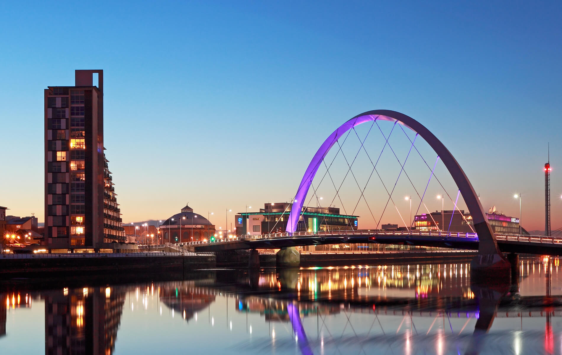 Glasgow city skyline