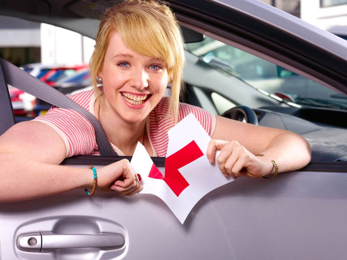 Happy learner with Learner Driver Services