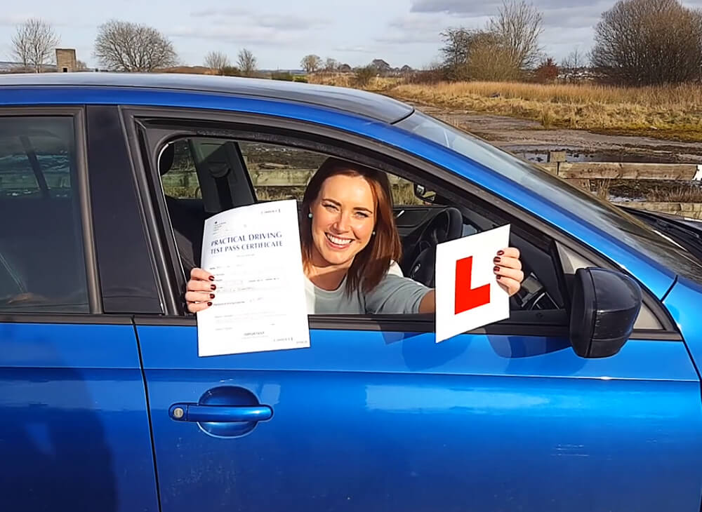 Pupil who passed their driving test in Hamilton